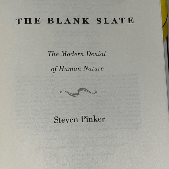 Steven Pinker, The Blank State: The Modern Denial of Human Nature, 2002, Viking. - Picture 10 of 16